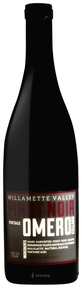 Vino Omero Pinot Noir Red Hills Cellars Willamette Valley Pinot