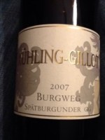 Kühling-Gillot Burgweg Spätburgunder GG