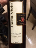 Carta Vieja Late Harvest Seleccion