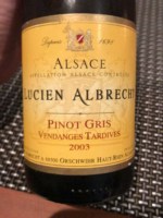 Lucien Albrecht Pinot Gris Vendanges Tardives