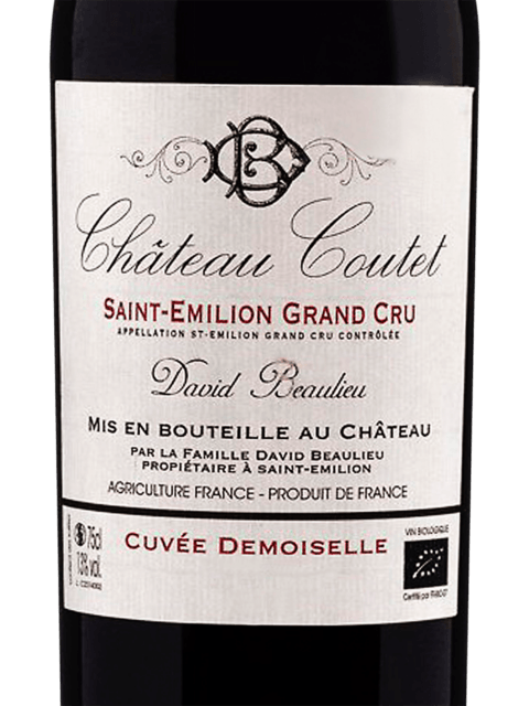 Château Coutet Cuvée Demoiselle Saint-Émilion Grand Cru