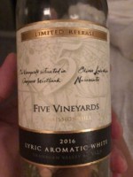 Mission Hill Family Estate Five Vineyards Limited Release Lyric Aromatic White