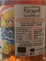 Kasnyik Rodinné Vinárstvo Frankovka Rosé Brut Sekt Zero Dosage
