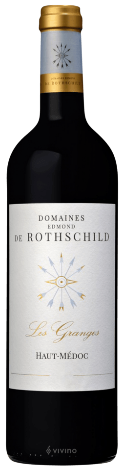 Étiquette De Vin Bordeaux Haut-Médoc - Les Granges Des Domaines E. De Rothschild 1996