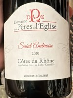 Pères de l'Église Saint Ambroise Côtes-du-Rhône