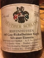 Günther Schlink Gau-Bickelheimer Kapille Silvaner Eiswein