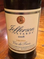 Jefferson Vineyards Vin de Trois