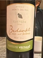 Monte del Frá Bedankt Voor UW Bezoek Custoza