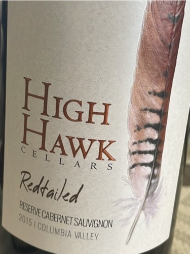 Chelan Ridge Winery High Hawk Cellars Redtailed Reserve Cabernet ...