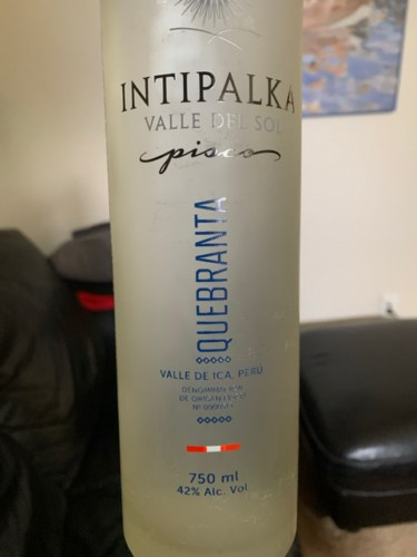 INTIPALKA Quebranta ピスコ 750ml Intipalka Pisco Quebranta | Vivino English