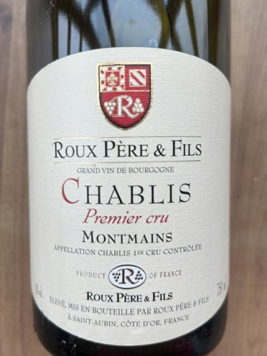 Roux Père & Fils Chablis Premier Cru 'Montmains' | Vivino English
