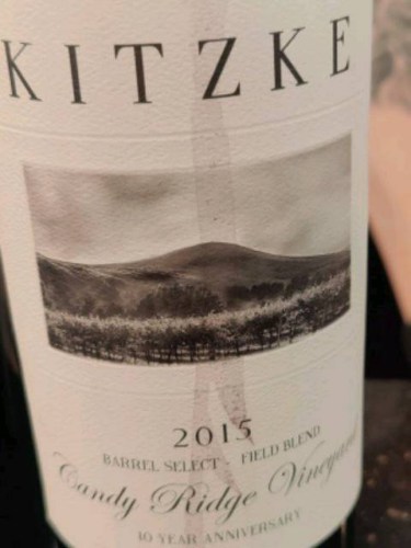 Kitzke Cellars Candy Ridge Vineyards Barrel Select 10th Anniversary ...