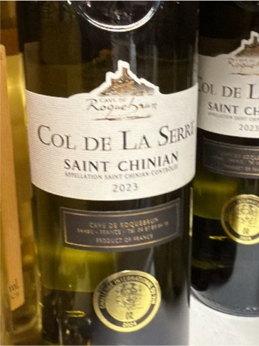 Roquebrun Col de La Serre Saint-Chinian Blanc | Vivino US