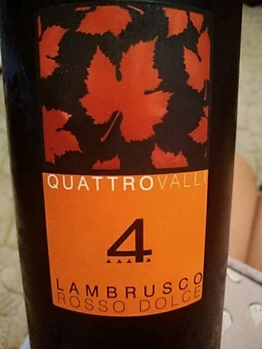 Quattro Valli Lambrusco Rosso Dolce | Vivino US