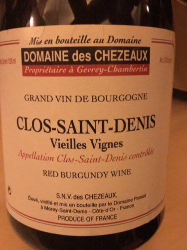 Domaine des Chezeaux Vieilles Vignes Clos Saint-Denis