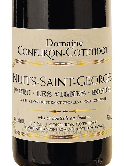 ワイン NuitsSaintGeorges Les Vignes Rondes 2019 2019 Domaine Confuron-Cotetidot Les Vignes Rondes Nuits