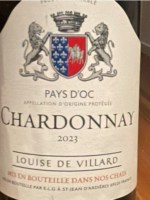 Vinho Villard Branco Seco França Louise de Villard Chardonnay 2023 750ml