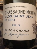 Domaine Chanzy Chassagne-Montrachet 1er Cru 'Clos Saint Jean'