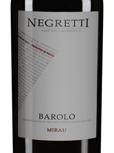 Negretti Mirau Barolo | Vivino 日本語