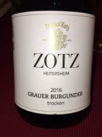 Julius Zotz Heitersheim Grauer Burgunder Trocken
