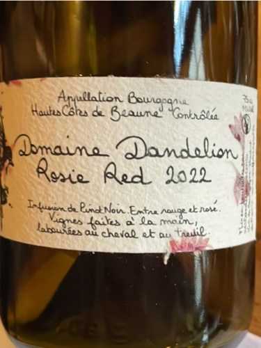 Domaine Dandelion Rosie Red | Vivino English
