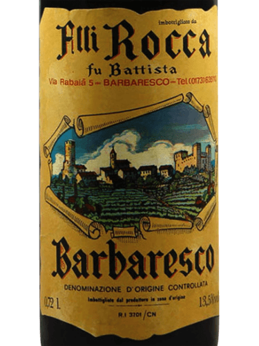 Fratelli Rocca Barbaresco |Vivino Hong Kong