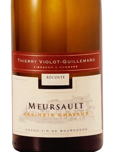 ワイン Thierry Violot-Guillemard Meursault 2014 2014 Domaine Violot-Guillemard Meursault Les Meix Chavaux