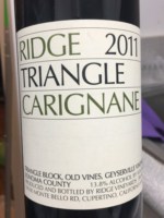 Ridge Vineyards Triangle Carignane