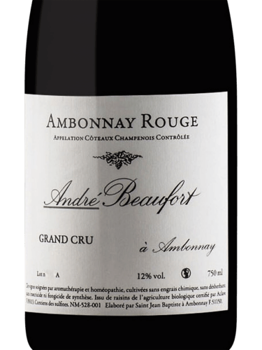 André Beaufort Ambonnay Rouge Grand Cru | Vivino Italiano