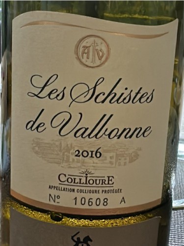 Terres des Templiers Les Schistes de Valbonne Collioure Rouge Vivino