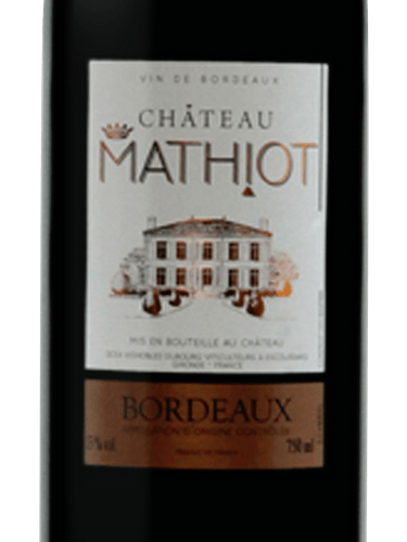 Château Mathiot Bordeaux | Vivino 日本語