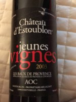 Château d'Estoublon Jeunes Vignes Les Baux-de-Provence