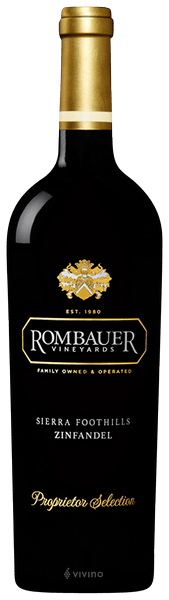 Rombauer Vineyards Zinfandel Proprietor Selection Sierra Foothills