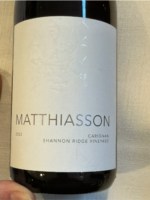 Matthiasson Shannon Ridge Vineyard Carignan