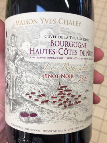 Yves Chaley Les Rousselots Bourgogne Hautes-Côtes de Nuits Pinot
