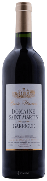 Château Saint Martin de la Garrigue Cuvée Réservée Rouge