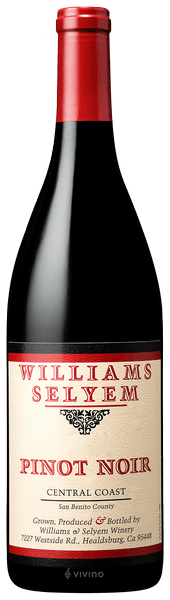 Williams Selyem Central Coast Pinot Noir