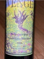 Venge Vineyards Sangiovese Penny Lane Vineyard