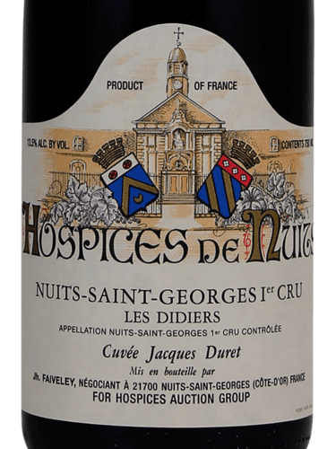 Hospices de Nuits Cuvée Jacques Duret Nuits-Saint-Georges 1er Cru