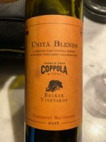Francis Ford Coppola Winery Unità Blends Becker Vineyards Cabernet Sauvignon