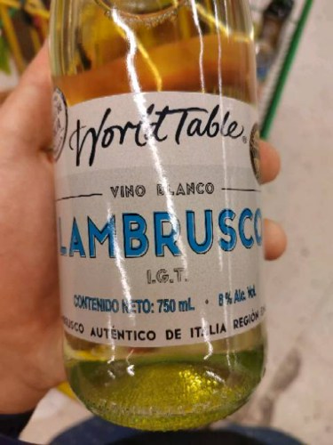 World Table Lambrusco Blanco | Vivino