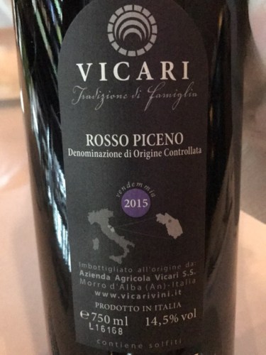 Vicari Rosso Piceno | Vivino English