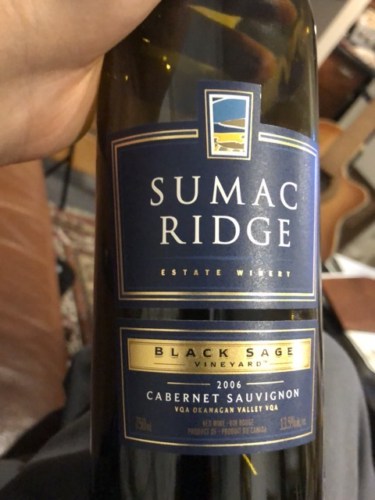 Sumac Ridge Estate Black Sage Vineyard Cabernet Sauvignon | Vivino English