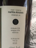 Martha Stoumen Zinfandel - Carignan
