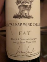 Stag's Leap Wine Cellars FAY Block 4A Cabernet Sauvignon