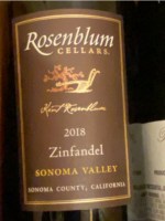 Rosenblum Cellars Zinfandel