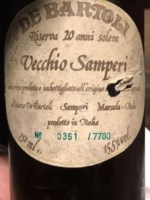 Marco de Bartoli Vecchio Samperi Riserva 20 Anni Solera
