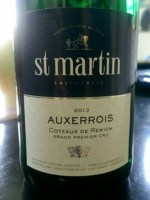 Caves St Martin Auxerrois Grand Premier Cru