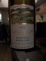 Lemelson Vineyards Oeneous Riesling