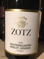 Julius Zotz Maltesergarten Merlot Reserve Trocken